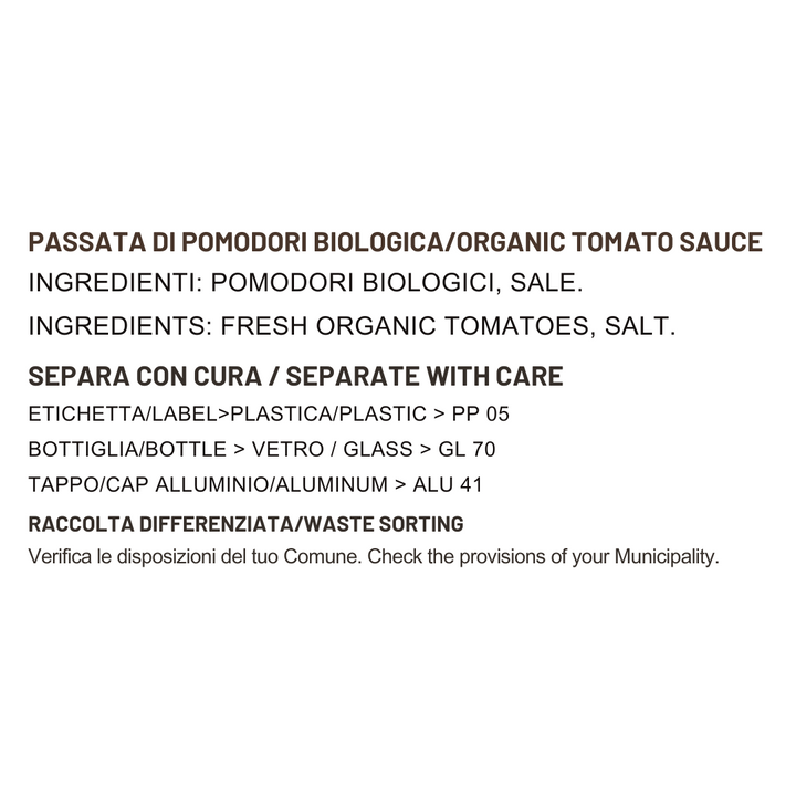 Purée de tomates Biologique 66/72cl 6pcs