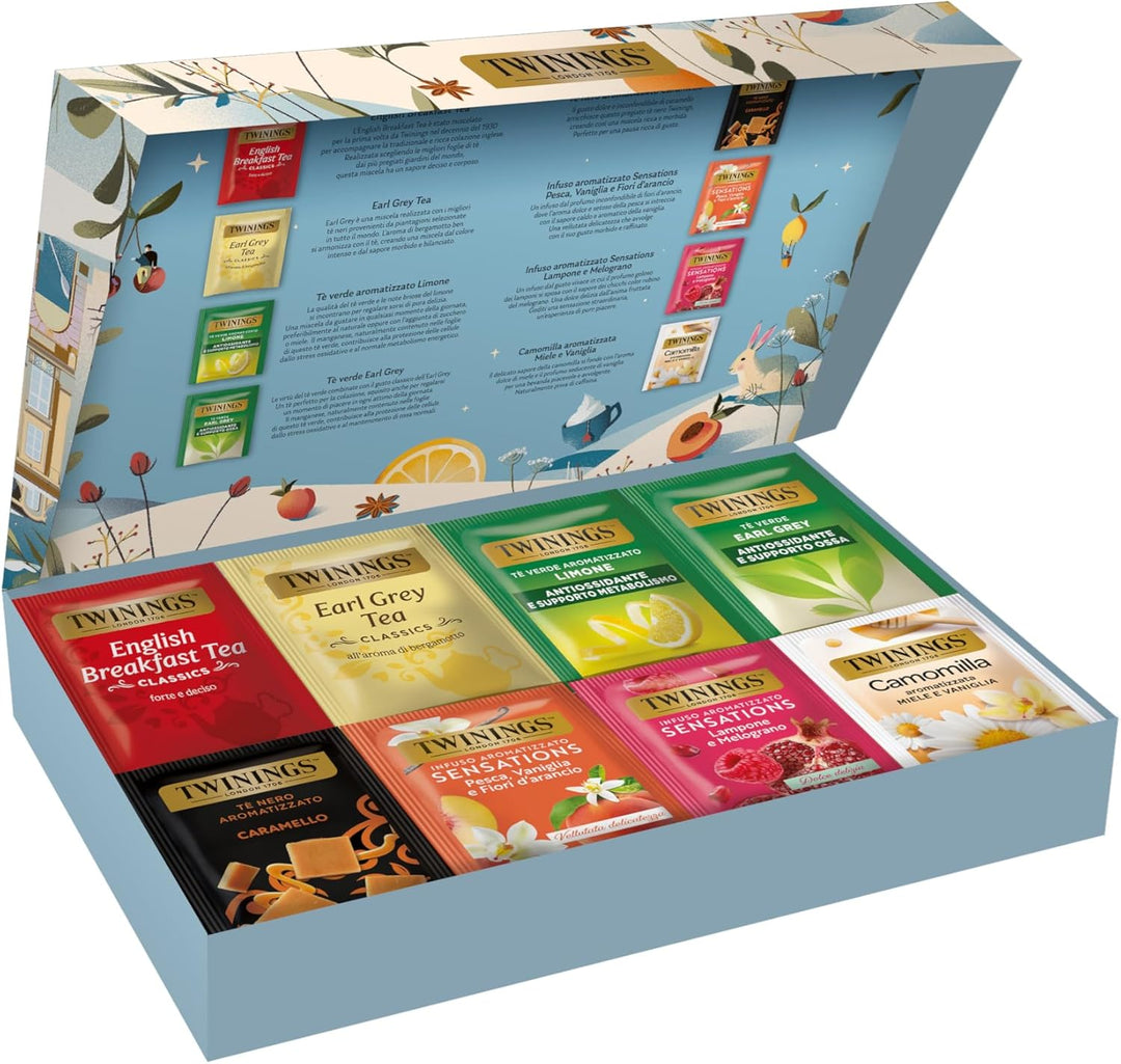 Twinings Confezione Regalo 2025 Selezione Mista 40 filtri