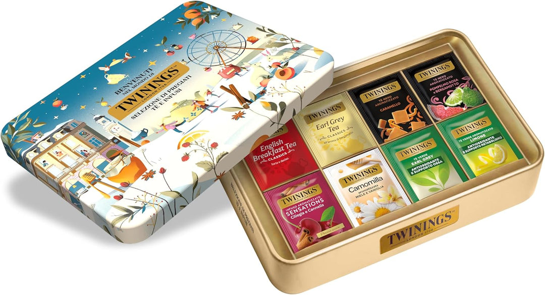Twinings Latta Confezione Regalo Selezione Mista 40 filtri