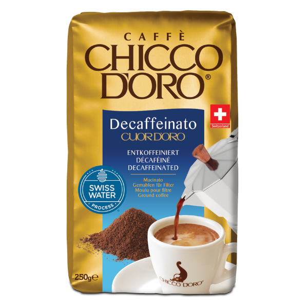 Caffè Macinato Decaffeinato Cuor d'Oro 250g