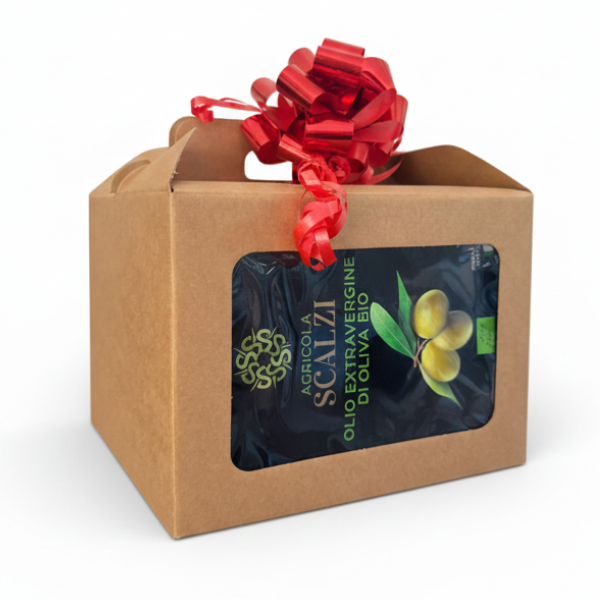 Gift Box: 3L Organic EVO Oil and Flavored Oil (Lemon/Chili Pepper)