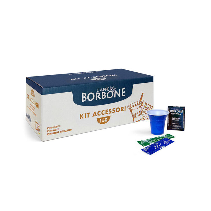 Accessory kit Caffè Borbone glasses with sugar scoops