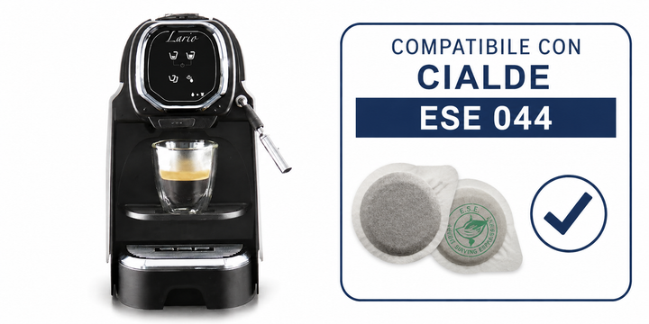 Macchina da caffè LARIO-SOFT erogazione Cialde ESE 044 acqua e vapore