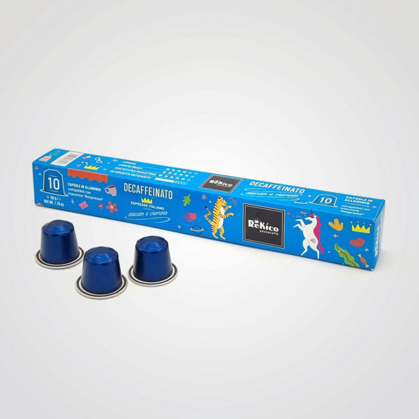 Nespresso compatible ALU coffee capsules * Decaffeinated