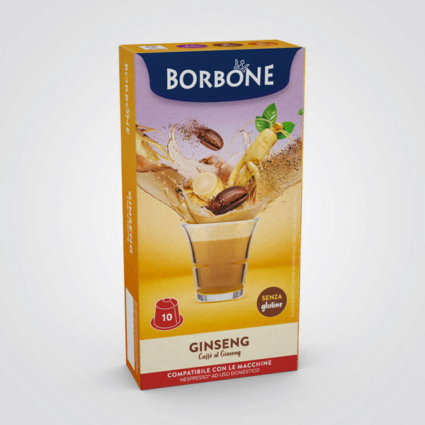 Caffè Borbone Ginseng Coffee Capsules - Nespresso Compatible (10 Capsules)