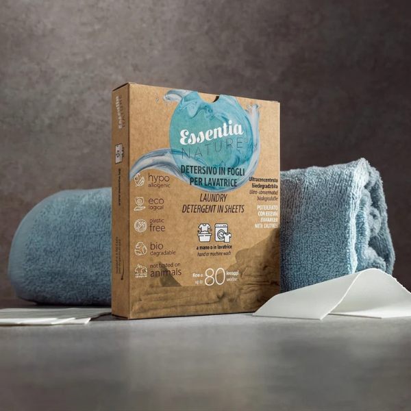 Lessive Écologique en Feuilles – 80 Lavages