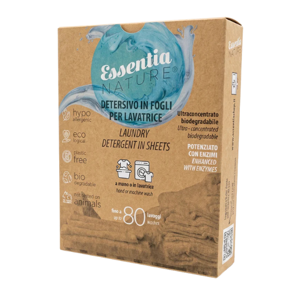 Lessive Écologique en Feuilles – 80 Lavages