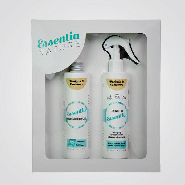 Coffret cadeau parfum de lessive vanille et cachemire