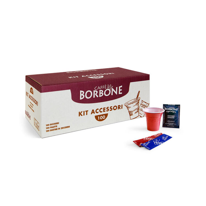 Accessory kit Caffè Borbone glasses with sugar scoops