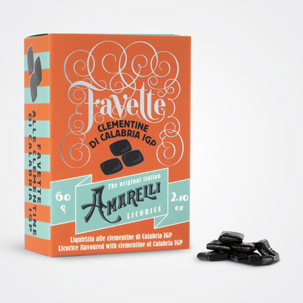 Liquirizia Amarelli alle Clementine di Calabria IGP Favette Amarelli 100 gr