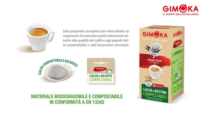 Kaffeepads kompostierbare Qualität Gran Relax ESE 44