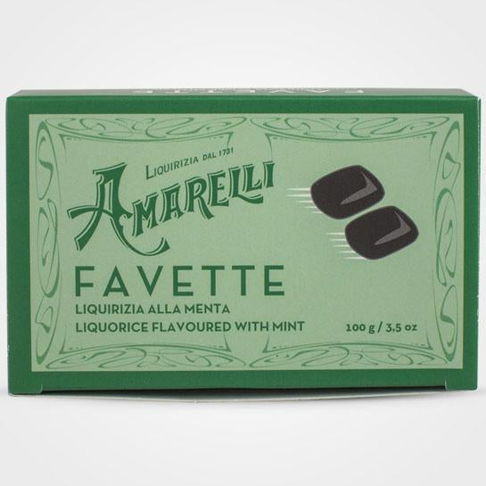 Favette verte Amarelli menthe réglisse 100 gr