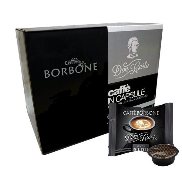 Caffè Borbone capsule compatibili A Modo Mio Don Carlo Miscela Nera 100 capsule