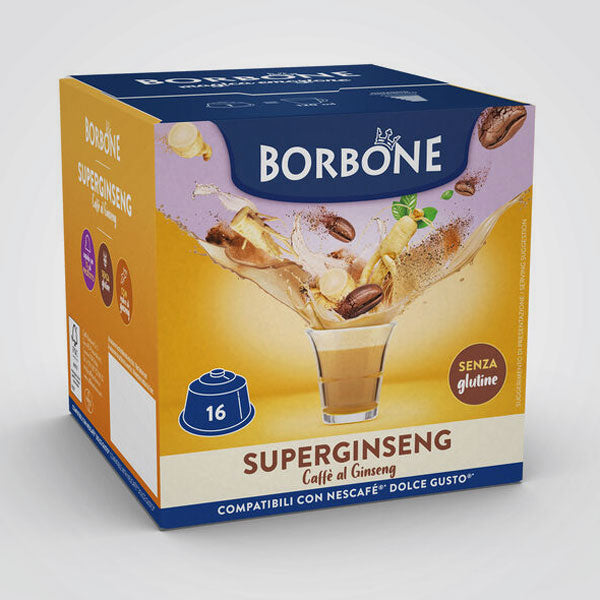 Capsules Caffè Borbone SuperGinseng - Compatibles Nescafé Dolce Gusto (16 capsules)