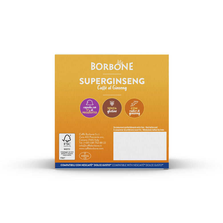 Capsules Caffè Borbone SuperGinseng - Compatibles Nescafé Dolce Gusto (16 capsules)