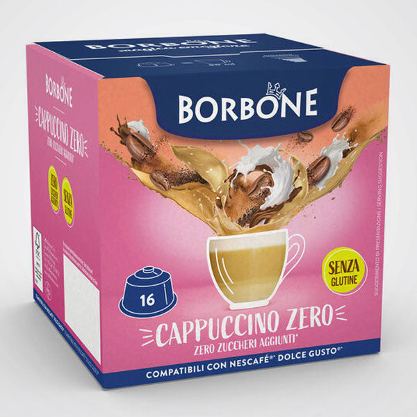 Cappuccino Zero Borbone capsule compatibili Nescafè Dolce Gusto 16 capsule