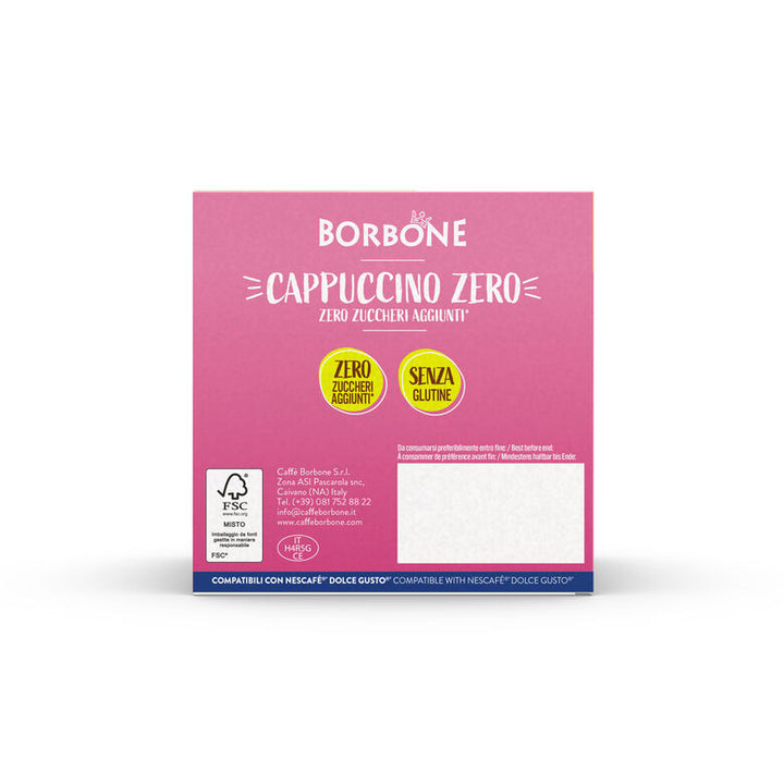 Cappuccino Zero Borbone capsule compatibili Nescafè Dolce Gusto 16 capsule