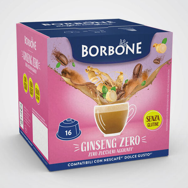 Caffè Borbone Ginseng Zero Kapseln - Nescafé Dolce Gusto kompatibel (16 Kapseln)