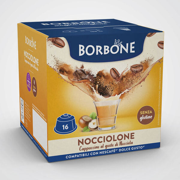 Nocciolone Borbone capsule compatibili Nescafè Dolce Gusto 16 capsule
