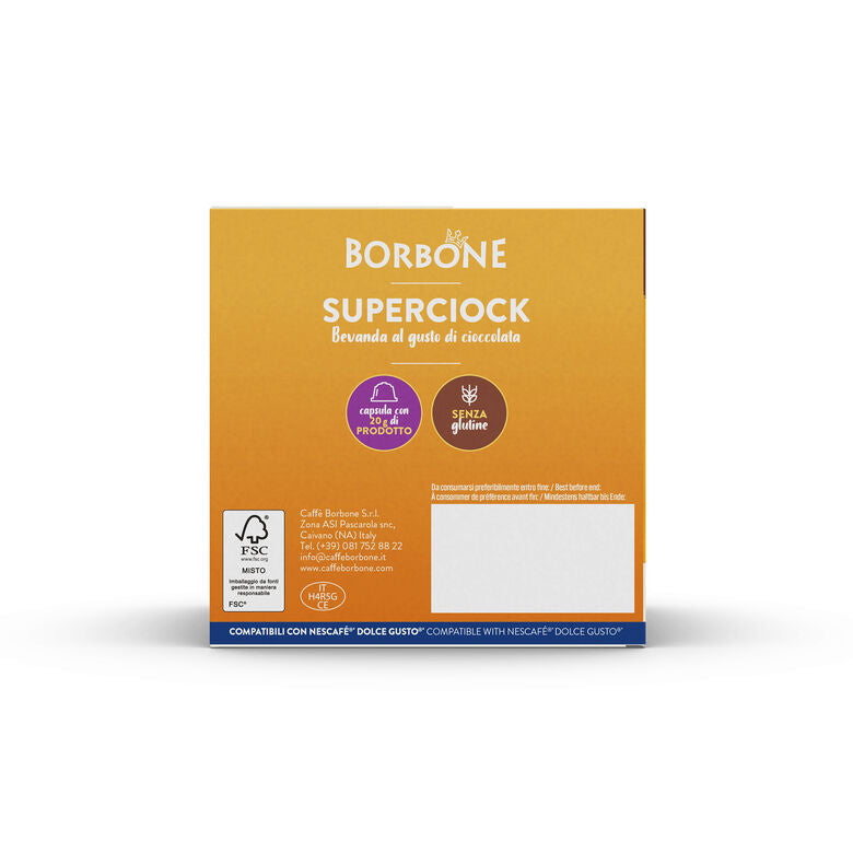 Superciok Dolce Borbone capsule compatibili Nescafè Dolce Gusto 16 capsule