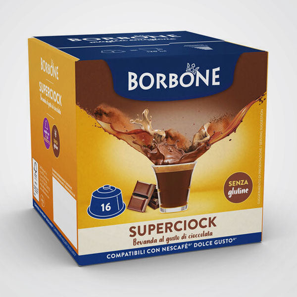 Superciok Dolce Borbone capsule compatibili Nescafè Dolce Gusto 16 capsule