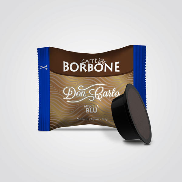 Caffè Borbone capsule compatibili A Modo Mio Don Carlo Miscela Blu 100 capsule