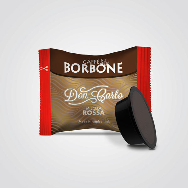 Caffè Borbone capsule compatibili A Modo Mio Don Carlo Miscela Rossa 100 capsule