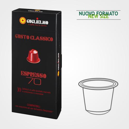 Caffè Guglielmo capsule Nespresso * compatibile Rosso 70 astuccio da 10 capsule