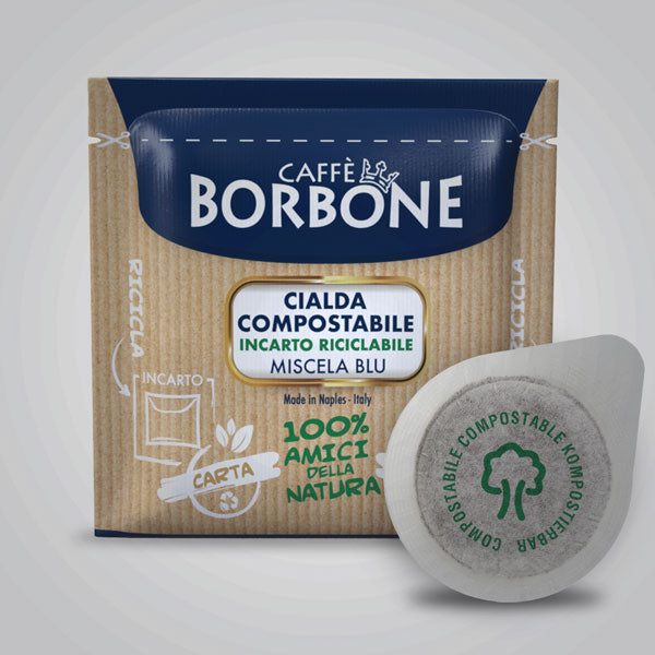 Caffè Borbone ESE Kaffeepads 44mm kompostierbar - Miscela Blu / Blaue Mischung