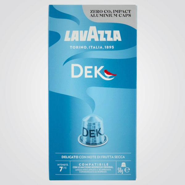 Coffee capsules Nespresso * compatible Dek 10 cps