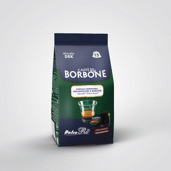 Caffè Borbone Capsules - Nescafé Dolce Gusto Compatible - Dek / Decaf Blend (90 Capsules)