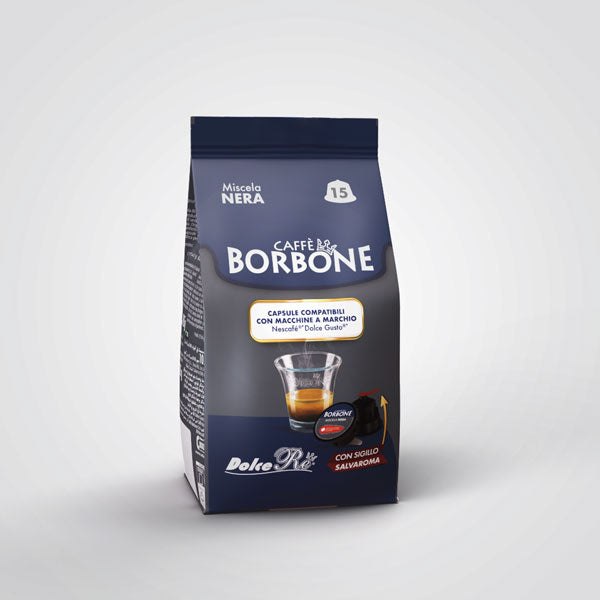 Caffè Borbone Capsules - Nescafé Dolce Gusto Compatible - Nera Blend (90 Capsules)